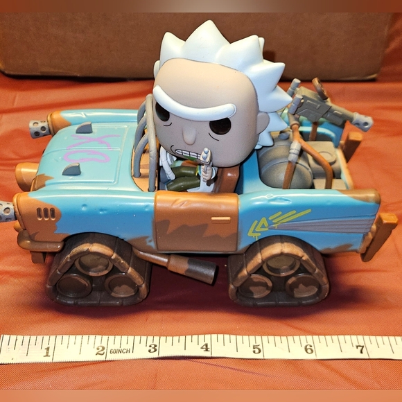 Funko Pops TV Collectible 2016 Rick & Morty Mad Max Rick Approx 7"×4" E.U.C. - Picture 1 of 9